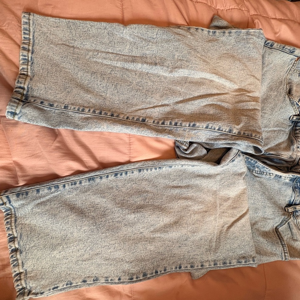 Ava & Viv Women's Straight Leg Jeans - Light Gray